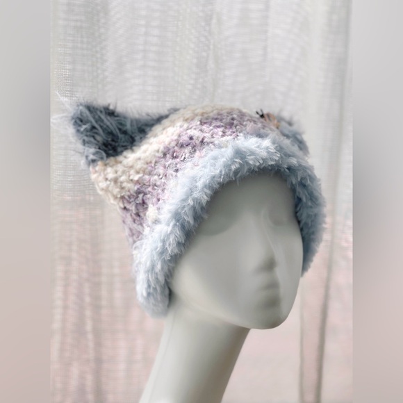 Cat Ear Beanie Handmade ❄️ - Picture 3 of 5
